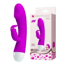 Wibrator Króliczek WILL USB 30 Function Pretty Love Ładowany USB | 100% ORYGINAŁ| DYSKRETNA PRZESYŁKA